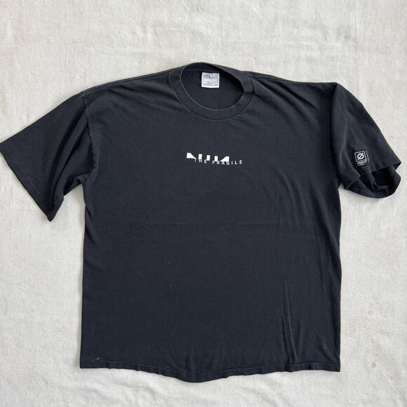 Vintage 2000 Nine Inch Nails Fragility Tour Industrial Rock Reznor T-Shirt XL - Picture 3 of 5